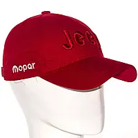 Бейсболка автомобильная кепка с регулировкой из плотного коттона Jeep BTH21642 Красный