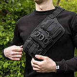 Сумка поясна тактична А07 ЧОРНА, фото 5