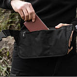 Сумка поясна тактична А07 ЧОРНА, фото 4