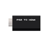 Перехідник моніторний Lucom PlayStation2 AV-HDMI M F (HDMIекран) +3.5mm адаптер чорний (62.09 OP, код: 7454348