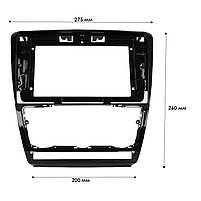Перехідна рамка 10.1" Lesko для автомобіля Skoda Octavia 2004-2013г F-6502 Black Шкода 25 шт., фото 6