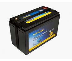 Акумуляторна батарея Vipow LiFePO4 12,8V 100Ah із вбудованою ВМS платою 80A