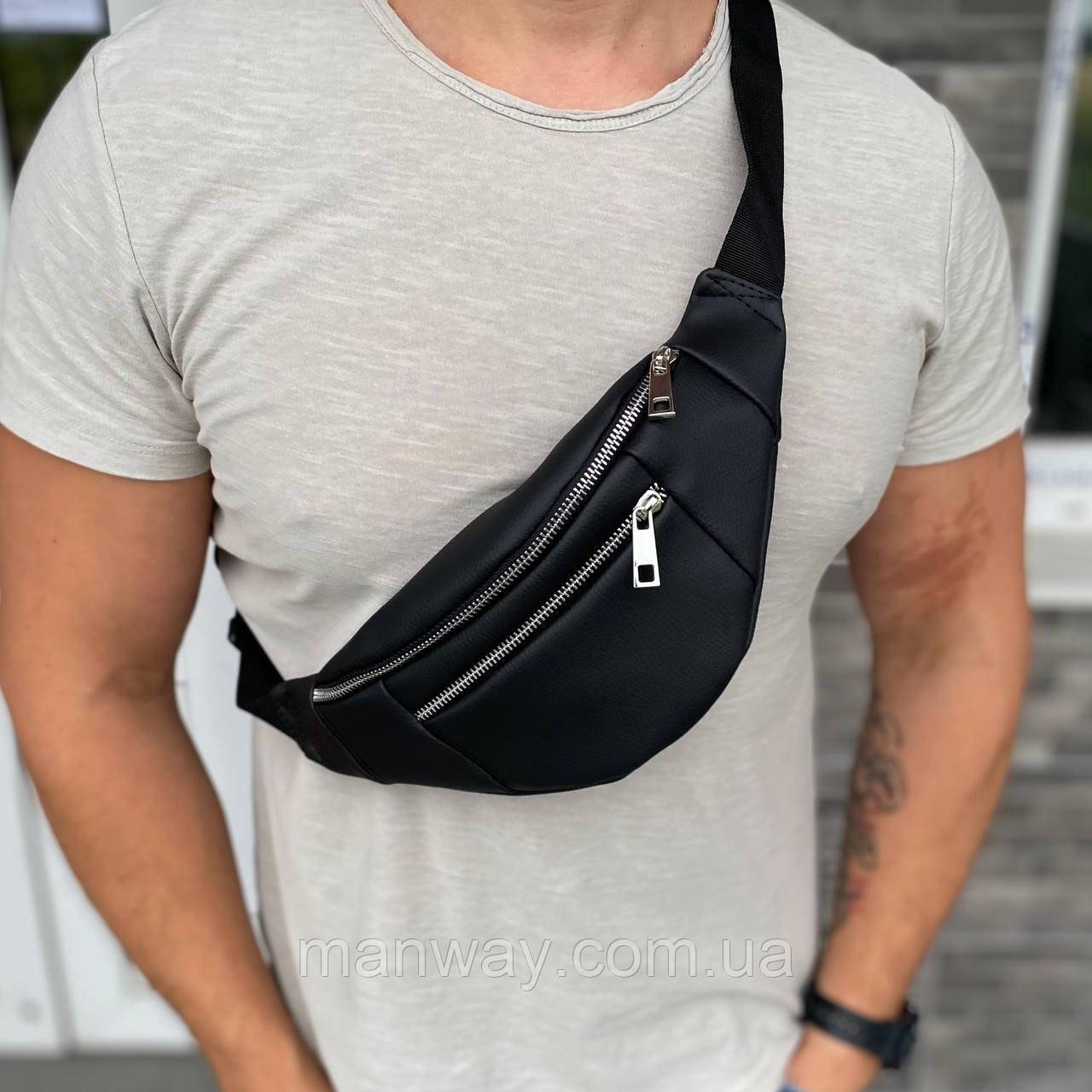Матова сумка бананка на пояс на груди Prime Pro 3.0