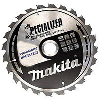 Диск пильный по дереву 270х30 мм 24T Makita Makblade Plus qulet cutting B-09450