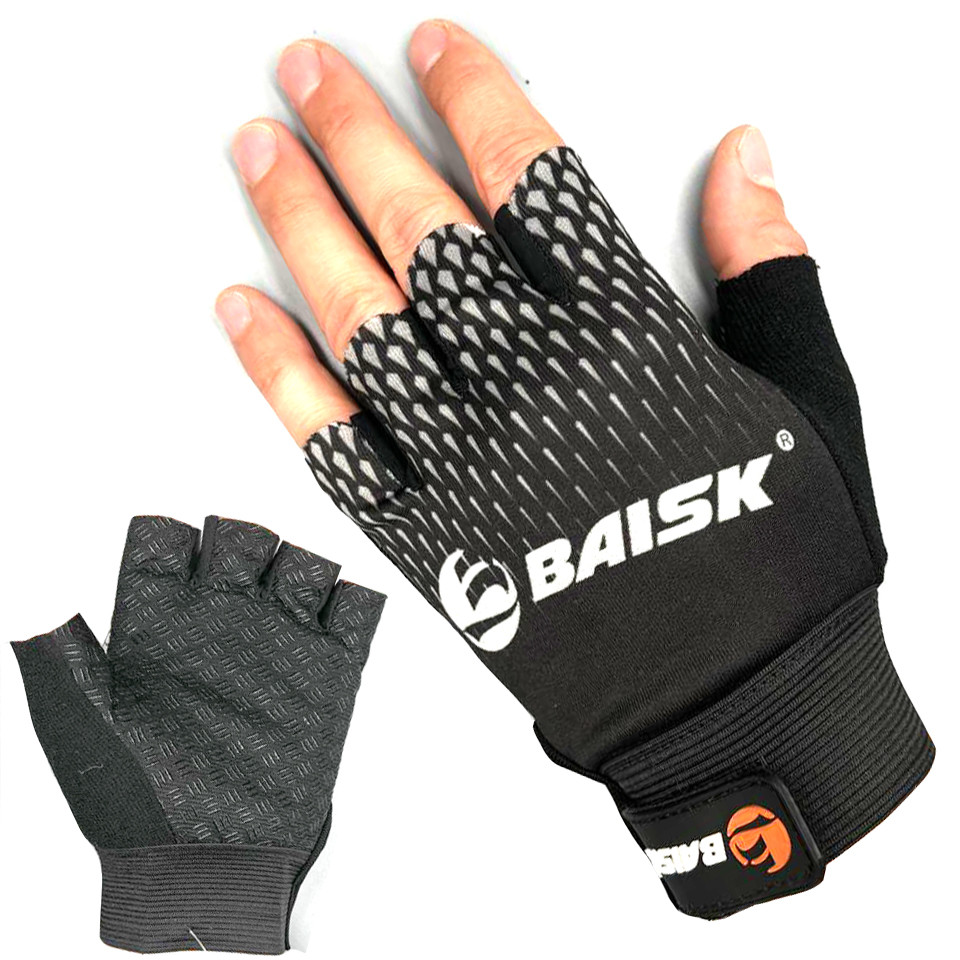 Велосипедні рукавички Baisk BSK-001 black-grey one size