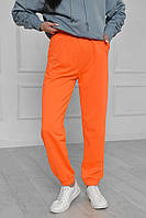 Спортивные штаны женские ярко-оранжевого цвета р.44 160026P
