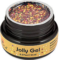Глітер гель Jolly Gel золотий 8 мл