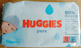 Дитячі вологі серветки Huggies Pure 56 штук