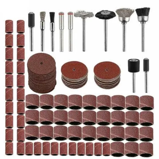 Набір шліфувальних насадок для гравера дримера-бормашини Dremel, 150 шт., фото 1