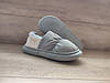 Дутики уггі сірі на гнучкій високій підошві сліпони з хутром, фото 7