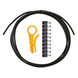 Кабель живлення з безпайними роз'ємами LAVA CABLE LCDCKT-B Tightrope Solder Free DC Kit (Black)