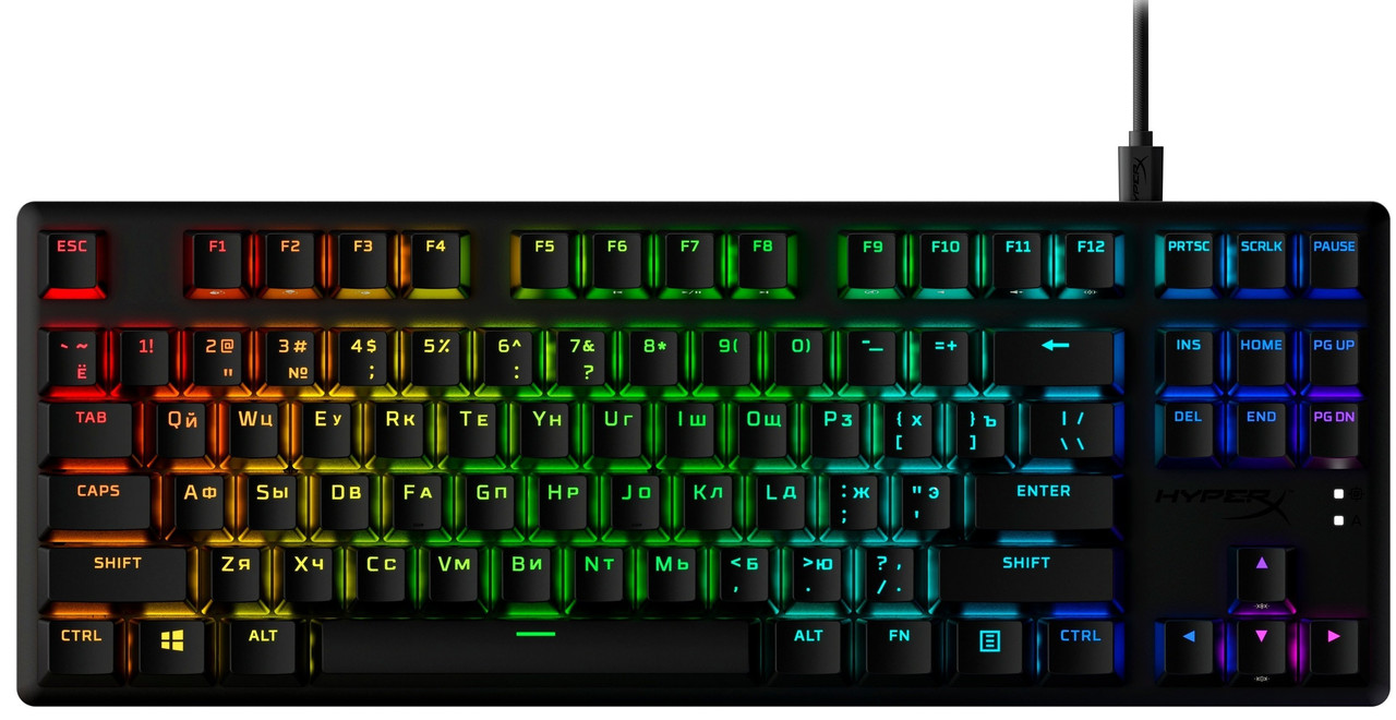 Клавіатура HyperX Alloy Origins Core PBT HX Aqua (639N9AA), фото 1