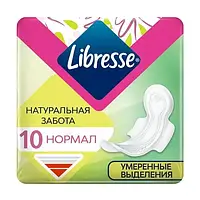 Гігієнічні прокладки Libresse Натуральна турбота Нормал з крильцями, 10 шт