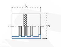 Муфта незачисна PTFE гофрований DN10