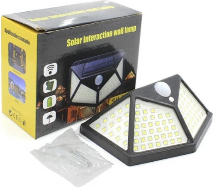 BL SH-100 100LED Настінний ліхтарик із датчиком руху, фото 1