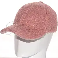 Бейсболка женская мерлушка барашек кепка утепленная флисовой подкладкой пустышка Sofi BBZ21510 Бежевый