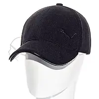 Бейсболка молодежная брендовая демисезонная с регулятором кепка из вельветовой ткани Puma BVH22502 Черный