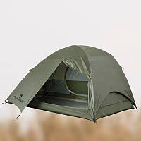 Палатка трехместная Ferrino Nemesi 3 Pro, Каркасная палатка для активного отдыха, Цвет оливковый