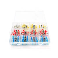 Набор термоусадочних гільз з припоєм  Q250 Red 0.5-1.50mm² (100) Blue 1.50-2.50mm² (90)Yellow 4.00-6.00mm²