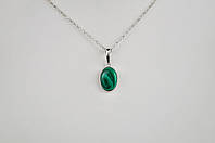Срібний кулон Малахіт арт. 77972