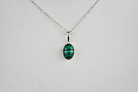 Срібний кулон Малахіт арт. 77971