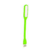 DC Фонарик гибкий LED USB, Green, OEM