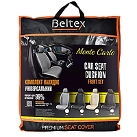 Преміум Накидка на сидіння "BELTEX" Monte Carlo-чорні (передні) універсальні підходять на 99.9% автомобілів
