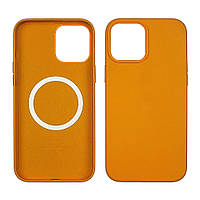 DC Чехол Leather Case with MagSafe для Apple iPhone 12/ 12 Pro 08 жёлтый