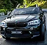 Дитячий електромобіль на акумуляторі BMW X6M з пультом радіокерування 3-8 років чорний JJ2168, фото 2