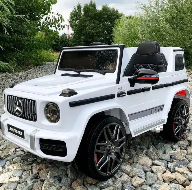 Дитячий електромобіль на акумуляторі Джип Mercedes M 4180 з пультом радіокерування для дітей 3-8 років білий