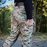 Штани тактичні 8 кишень на флісі Soft Shell (multicam) Sultan, фото 4