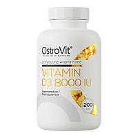 Витамины и минералы OstroVit Vitamin D3 8000 IU, 200 таблеток