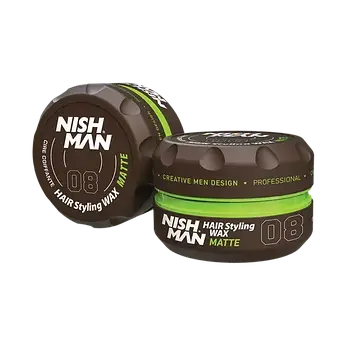 Віск для укладання волосся Nishman Hair Styling Wax 08 Matte 30мл