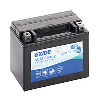 Мото аккумулятор 10Ач 150А "+" слева EXIDE ( ) AGM12-10-EXIDE