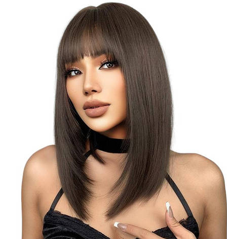 Перука Medium Brown, термоволокно DC1030-1, фото 1