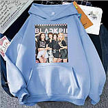 Жіноче тепле худі з принтом BLACKPINK, фото 4