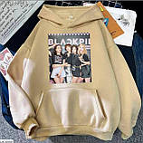 Жіноче тепле худі з принтом BLACKPINK, фото 7