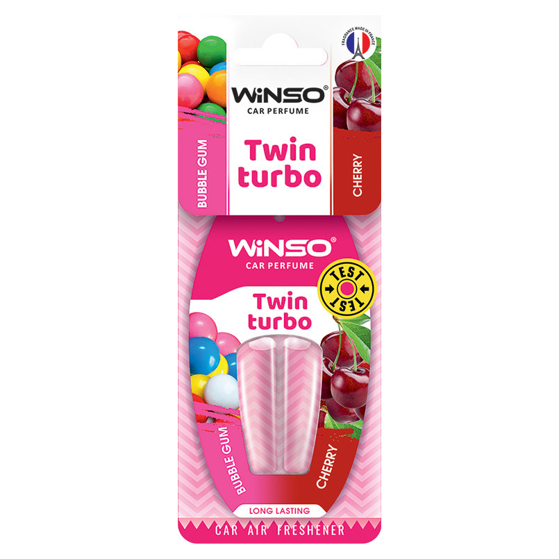 Ароматизатор з подвійною капсулою Winso Twin Turbo Bubble Gum & Cherry (538360)