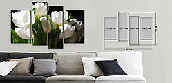 Модульна картина Декор Карпати Vip Collection 120х80 см (VIP-M4-N247) SC, код: 978982