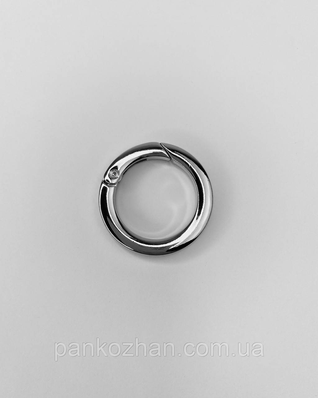 Кільце карабін, нікель, 25мм, фото 1