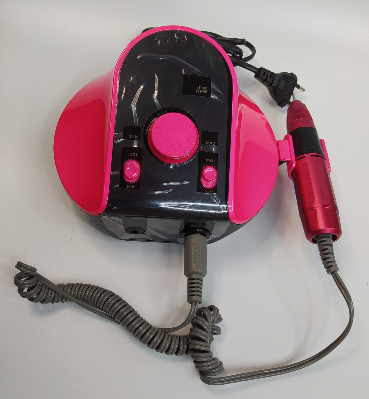 Фрезер для манікюру та педикюру JMD-306 45 Вт 35 000 об/хв Малиновий, фото 1