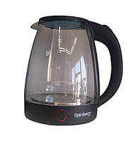 Прозрачный стеклянный чайник Rainberg RB-2240 Дисковый электрический чайник 2200W «D-s»