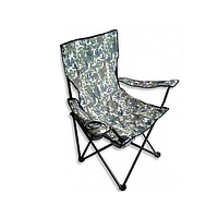 Стул туристический раскладной до 100 кг / Складной стул, кресло для походов в чехле Камуфляж «D-s»