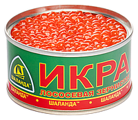 Ікра червона лососева Шаланда натуральна 100 гр.