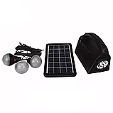 Портативна станція із сонячною панеллю та 3-ма лампочками 100 Вт, CL 21 / Портативний зарядний пристрій, фото 4