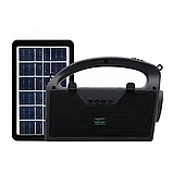 Портативна станція із сонячною панеллю та 3-ма лампочками 100 Вт, CL 21 / Портативний зарядний пристрій, фото 5