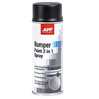 1К структурный черный лак для пластика APP Bumper Paint Spray - аэрозоль 400мл