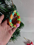 Набір ялинково-різдвяних прикрас ручної роботи у подарунковій коробці, фото 4