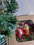 Набір ялинково-різдвяних прикрас ручної роботи у подарунковій коробці, фото 2