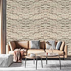 Самоклеюча 3D панель під бежеву катеринославську цеглу в рулоні 3080x700x3мм, фото 7